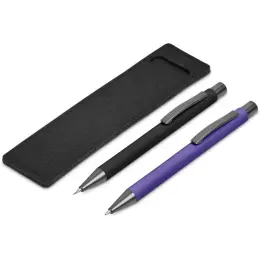 Oberlin Ball Pen & Pencil Set Purple